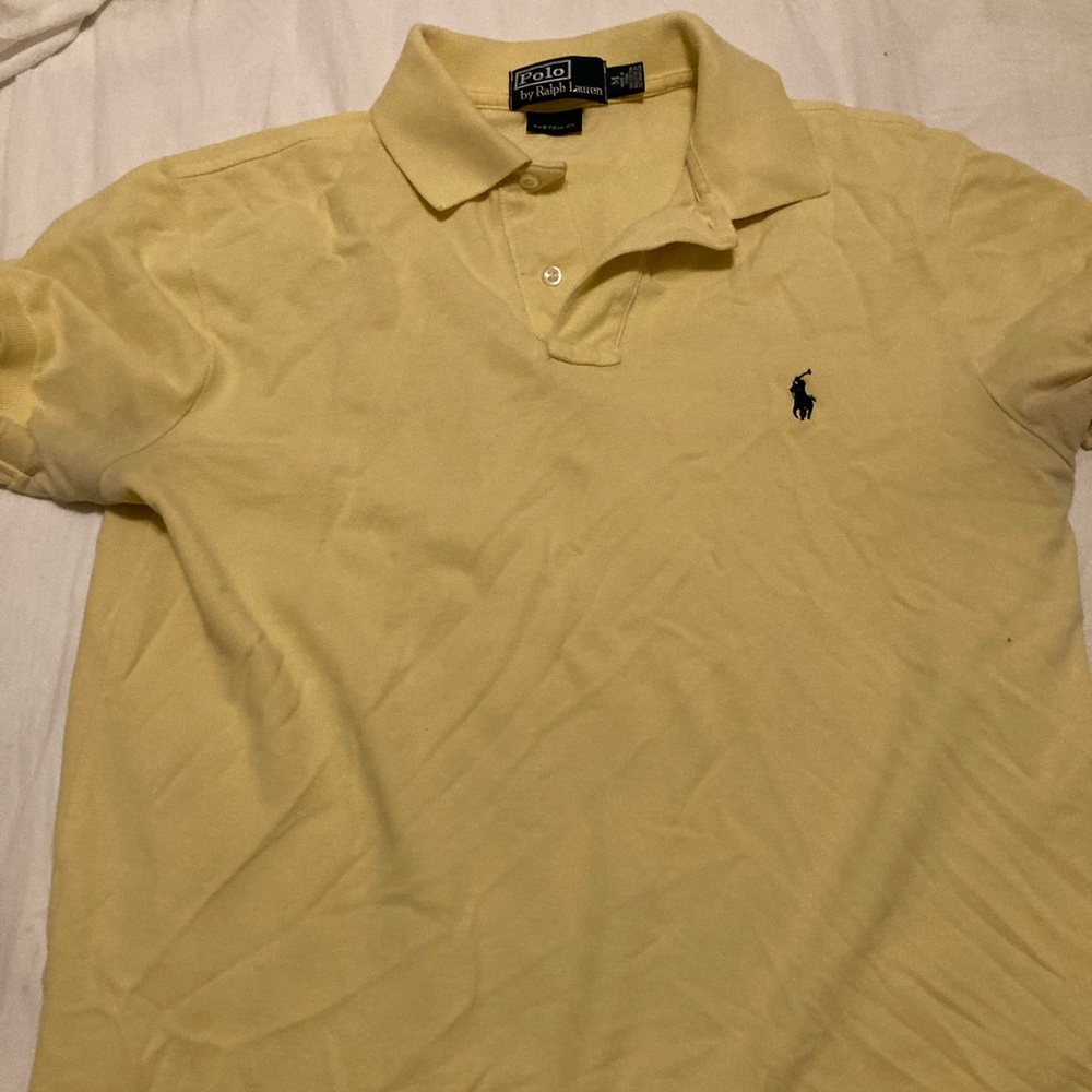 Polo Ralph Lauren S/S Polo Yellow M Custom Fit